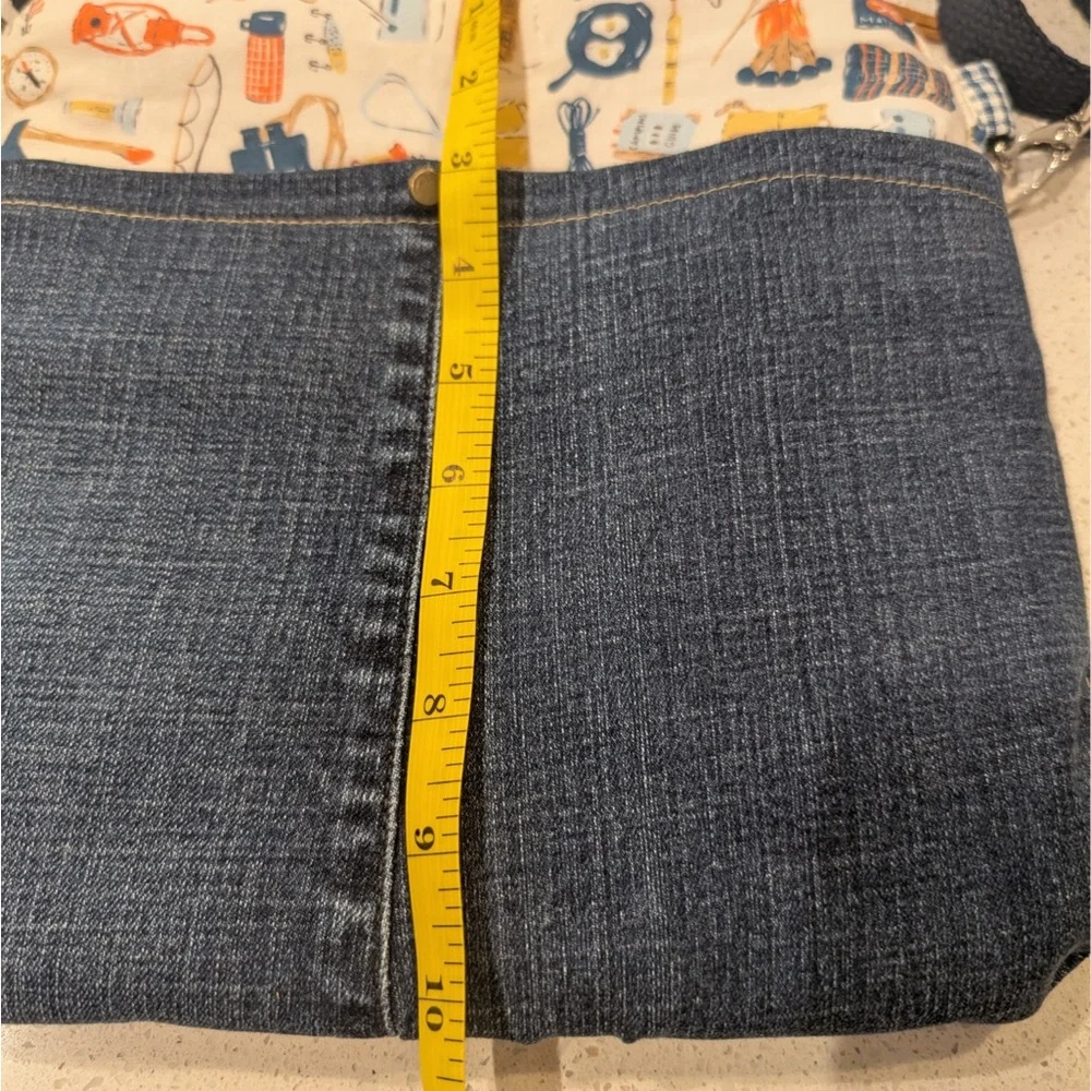 Handmade Upcycled Denim Crossbody Bag